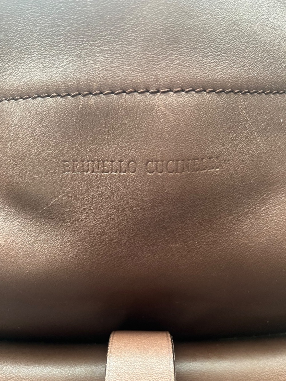 Brunello Cucinelli vintage leather duffel. - Picture 4 of 9